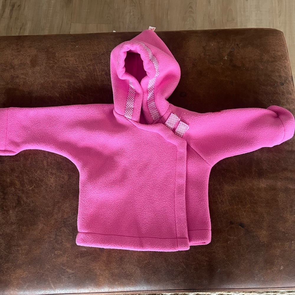 Widgeon Pink Fleece Baby Hoodie